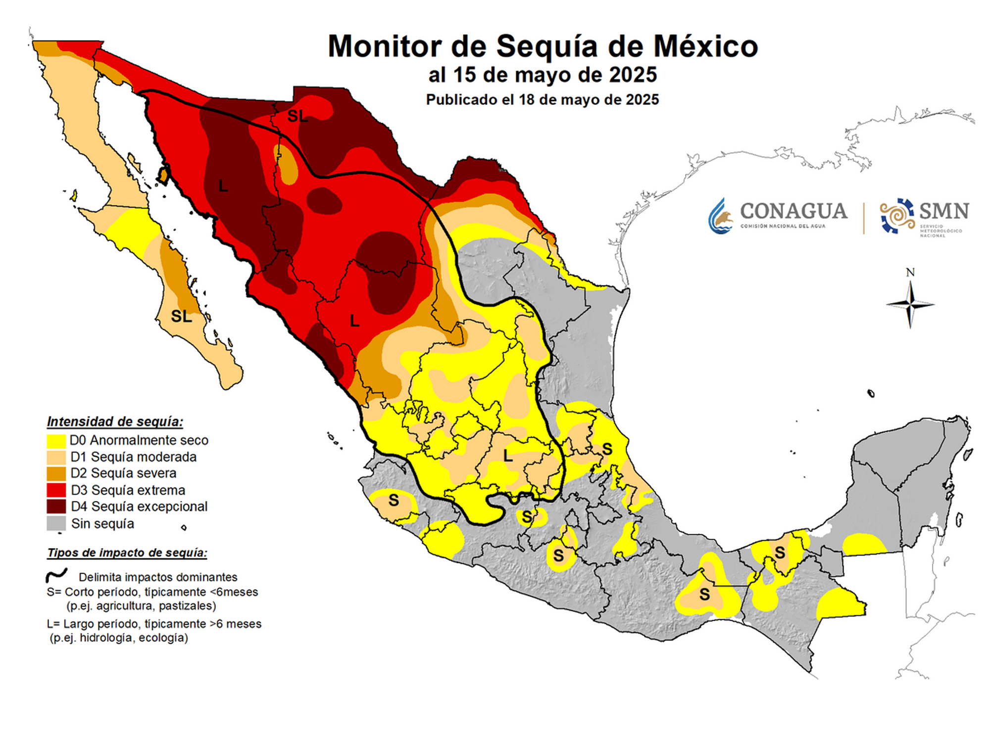Sequía Nuevo Laredo en nivel extremo según reporte de Conagua
