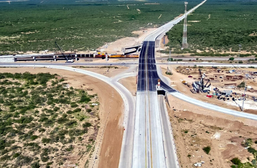 Distribuidor vial La Gloria-Colombia inaugurado por Samuel García en Anáhuac