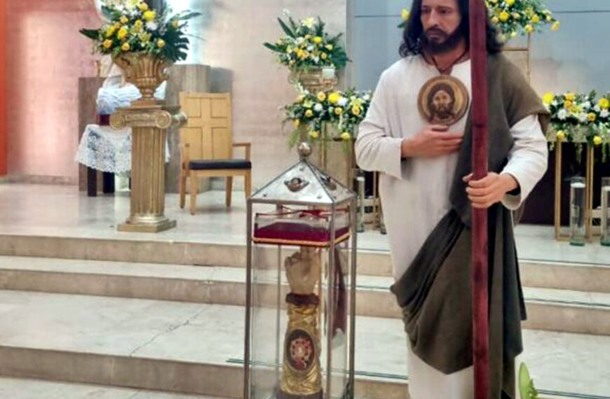 San Judas Tadeo en recorrido religioso rumbo a Nuevo Laredo