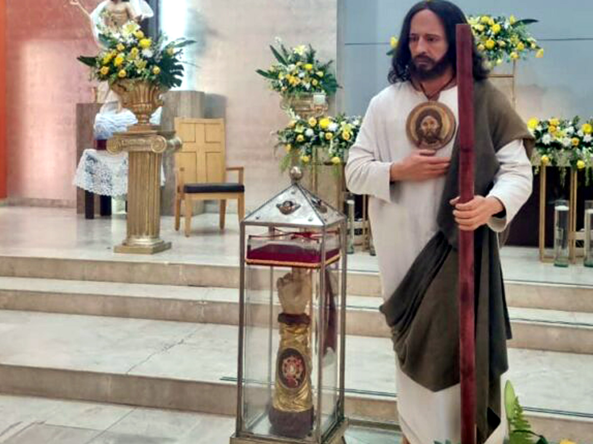 San Judas Tadeo en recorrido religioso rumbo a Nuevo Laredo