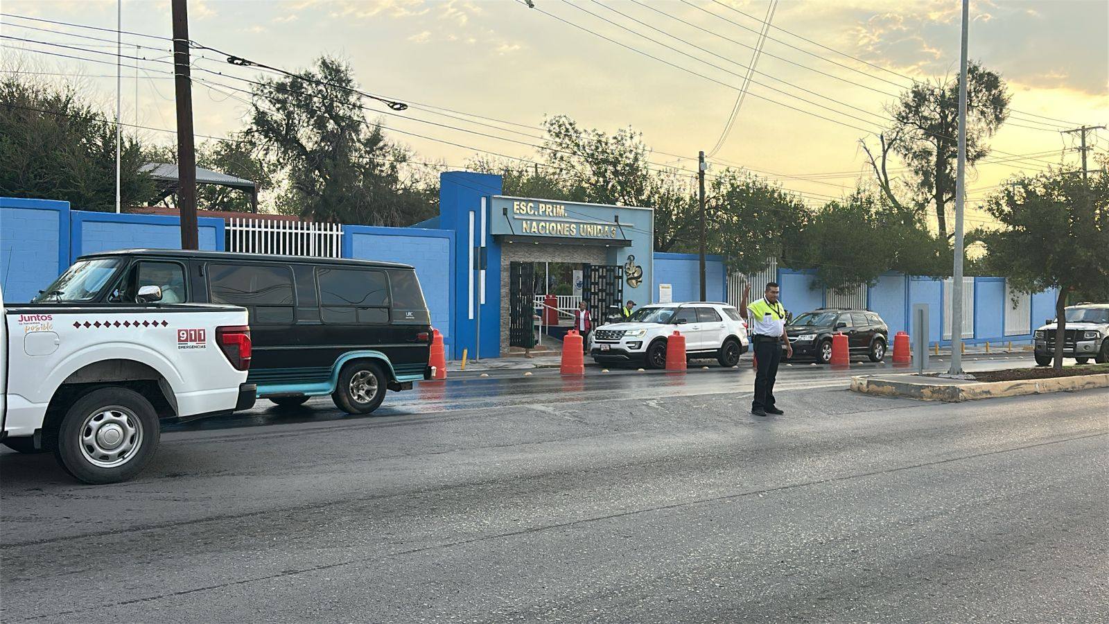 Agentes de Trnsito coordinan operativos viales en escuelas de Nuevo Laredo