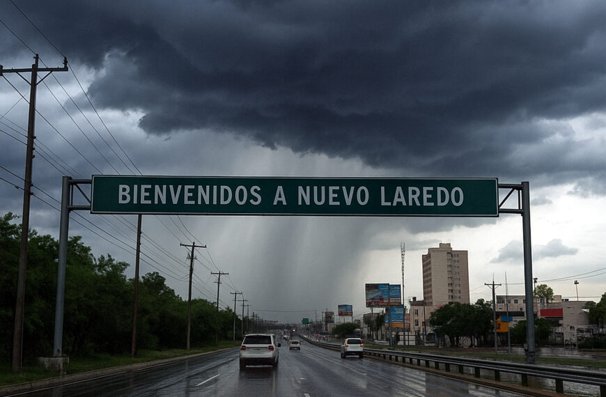 Clima en Nuevo Laredo este jueves con nubes y lluvias sobre la ciudad