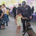 Guardia Estatal convive con la ciudadanía en brigada Transformando familias