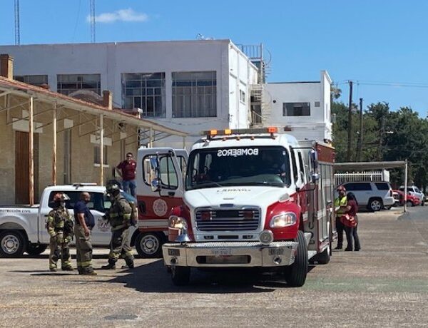 Realizan simulacro de incendio en la Antigua Aduana de Nuevo Laredo
