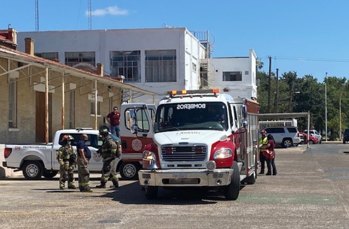 Realizan simulacro de incendio en la Antigua Aduana de Nuevo Laredo