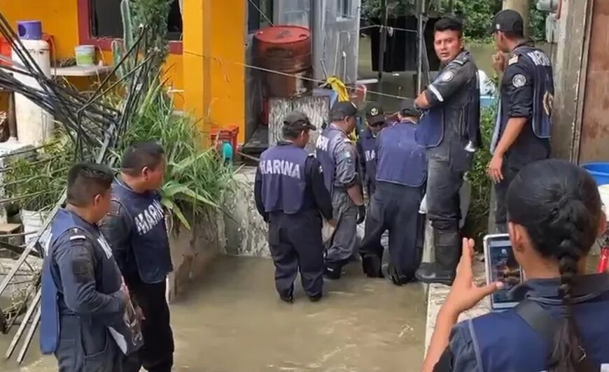 Inicia evacuación de familias en las zonas de riesgo en el sur de Tamaulipas