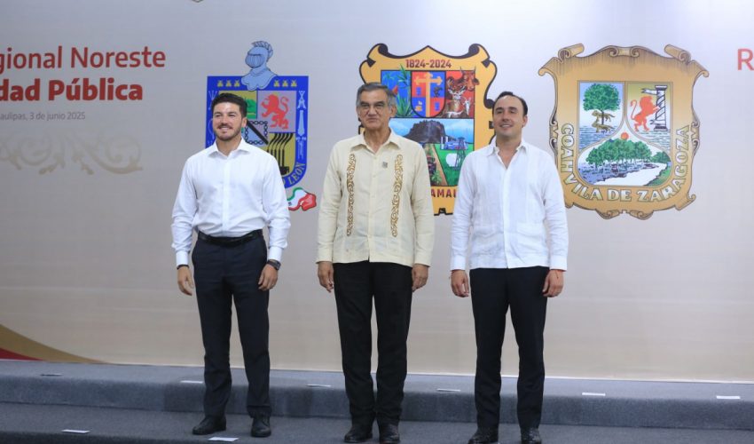 Acuerdan Tamaulipas, Coahuila y Nuevo León reforzar seguridad fronteriza e interestatal