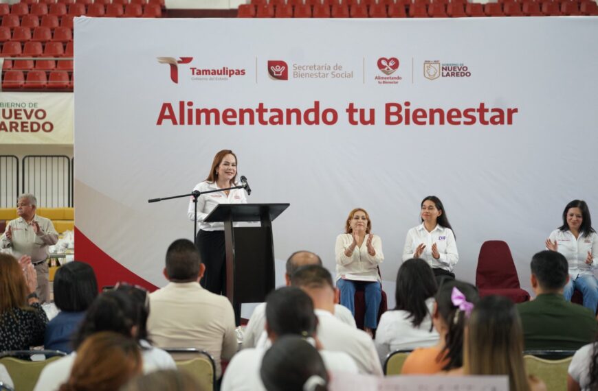 Entrega gobierno del estado apoyo alimentario a más de 500 familias de Nuevo Laredo
