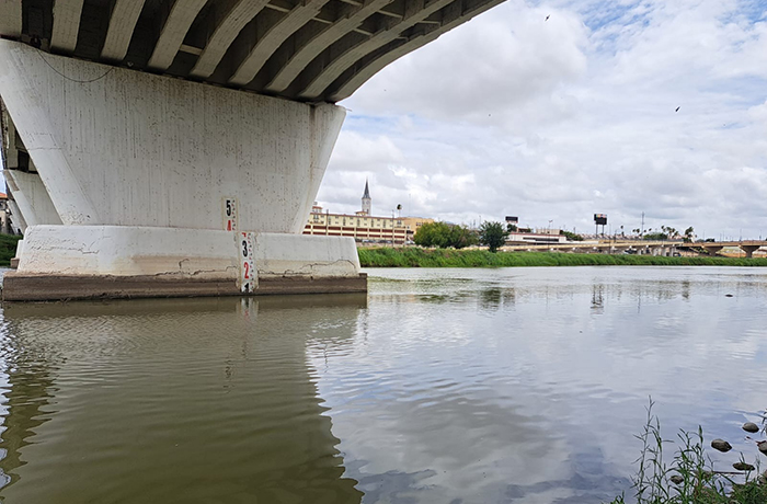 Continúa el nivel del río Bravo bajo; no habido lluvias fuertes como en el sur del estado