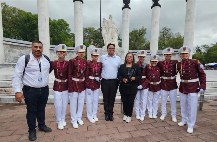 Obtiene la UAT segundo lugar nacional en competencia de escoltas y bandas de guerra