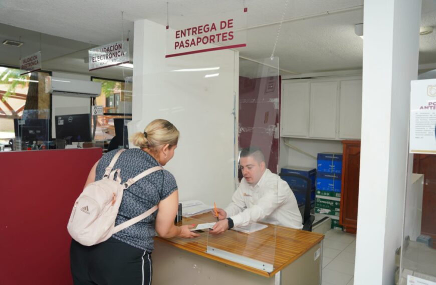 La Oficina de Enlace con Relaciones Exteriores en Nuevo Laredo entregará pasaportes en periodo vacacional