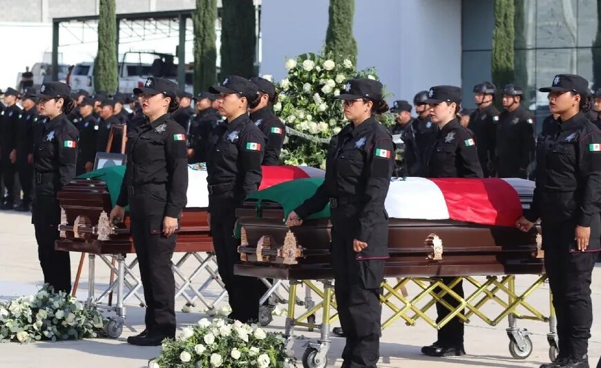 Despiden a elementos de la Guardia Estatal fallecidos en accidente en Nuevo Laredo