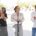 Carmen Lilia Canturosas entrega obras de repavimentación en la colonia El Campanario