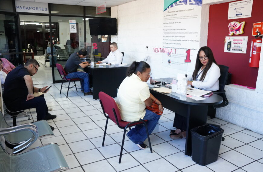 La oficina de pasaportes en Nuevo Laredo trabaja al 100% con 300 atenciones diarias