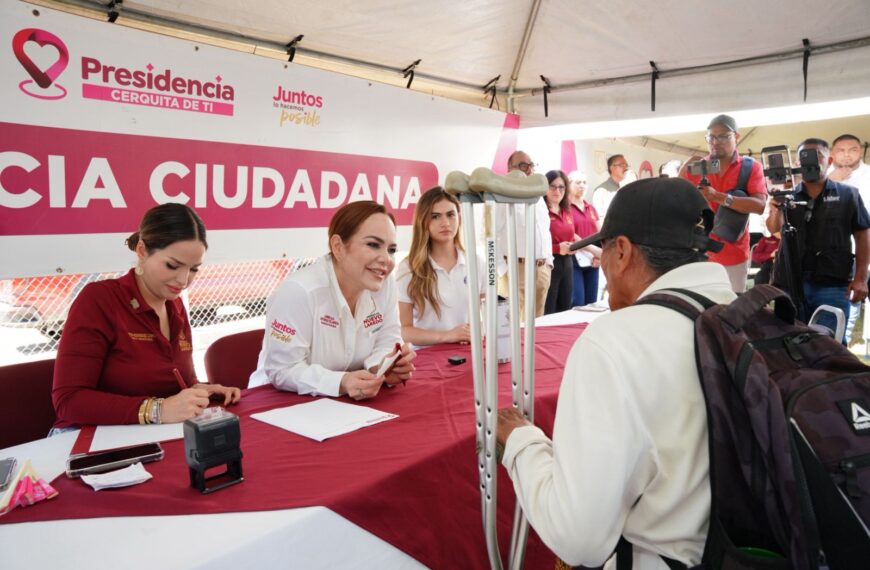 Ciudadanía recibe atención directa de la alcaldesa con Presidencia cerquita de ti en Los Encinos