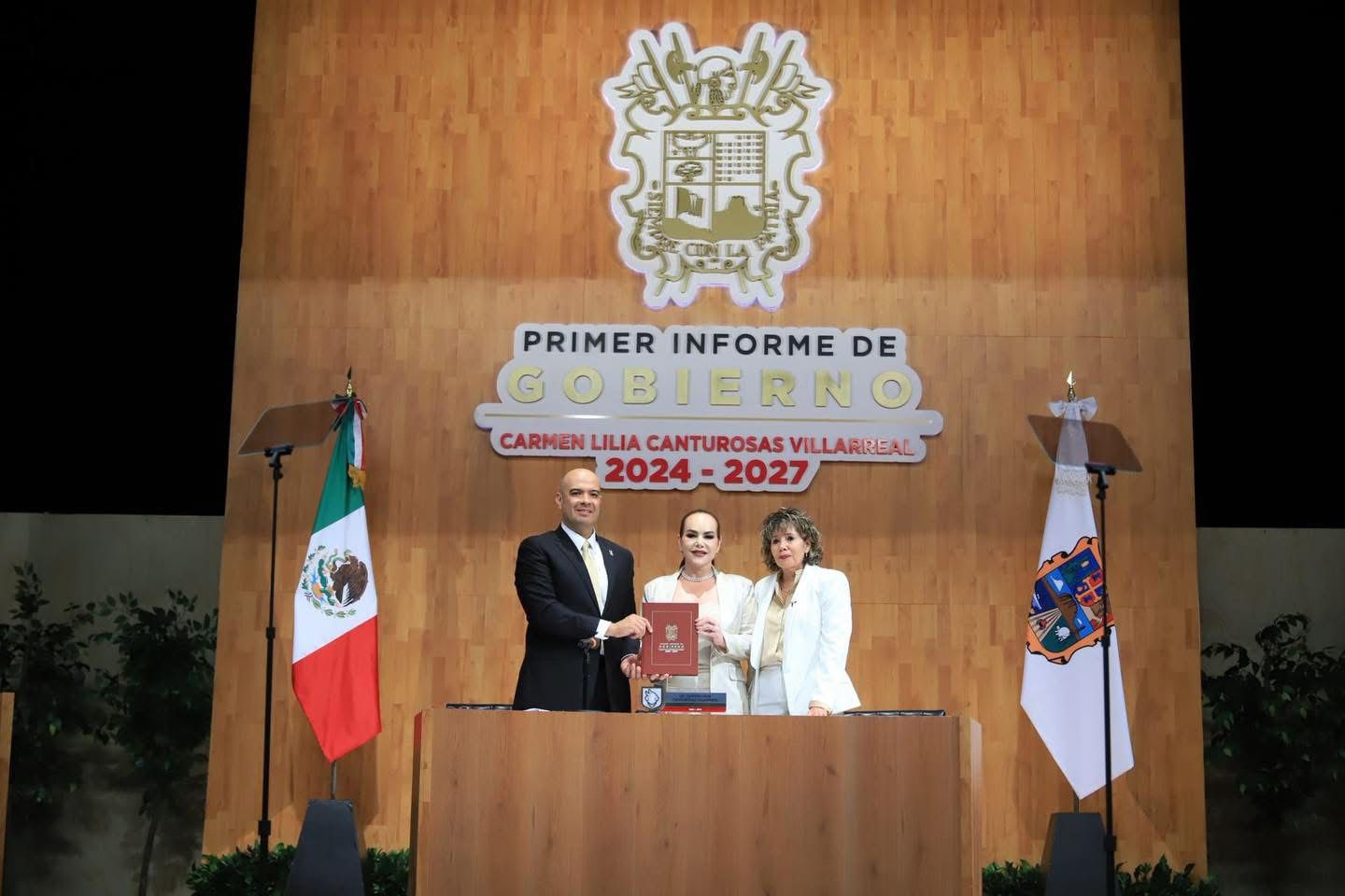 Carmen Lilia Canturosas presenta su Primer Informe de Gobierno 2024-2027 en Nuevo Laredo