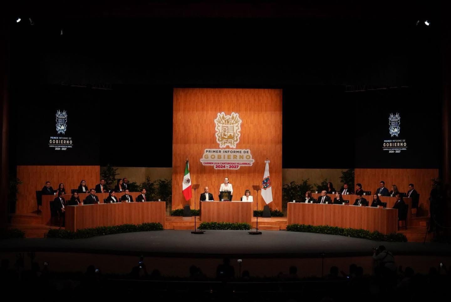 Carmen Lilia Canturosas presenta su Primer Informe de Gobierno 2024-2027 en Nuevo Laredo