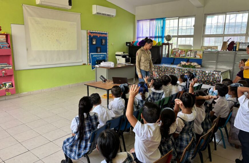 Impulsa gobierno municipal la educación ambiental en el jardín de niños La Paz