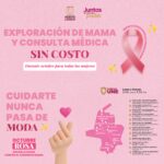 Gobierno municipal promueve campaña gratuita de prevención contra el cáncer de mama
