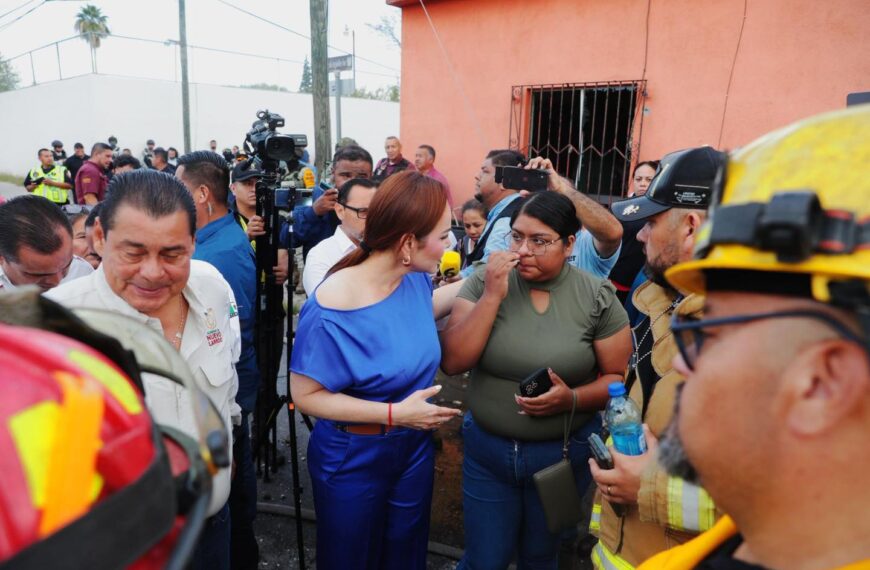 Alcaldesa brinda apoyo inmediato del gobierno municipal a afectados por explosión en colonia Infonavit