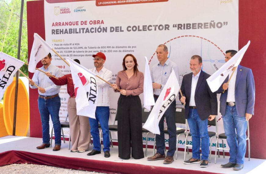 Impulsa Carmen Lilia históricas obras hídricas para garantizar el saneamiento de impacto binacional