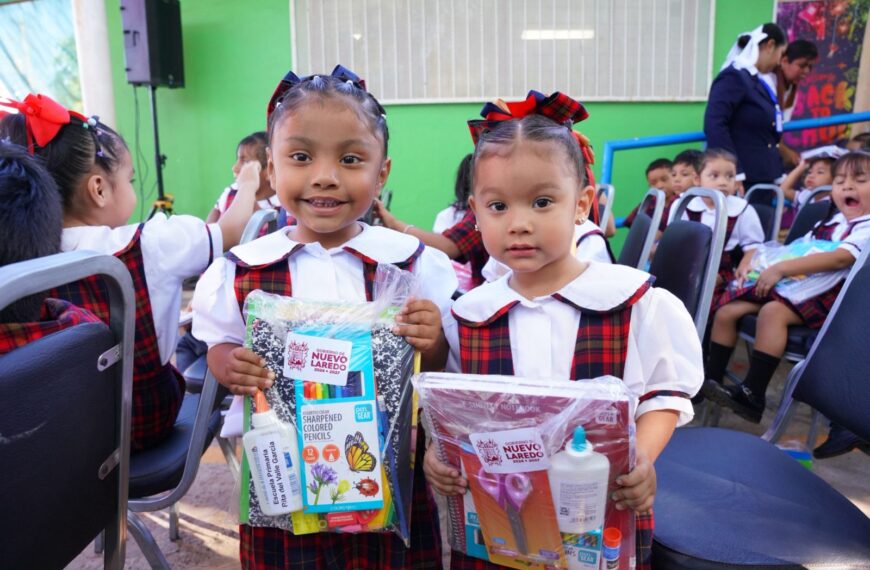 Carmen Lilia marca diferencia con apoyos escolares; 300 planteles reciben equipo de mantenimiento