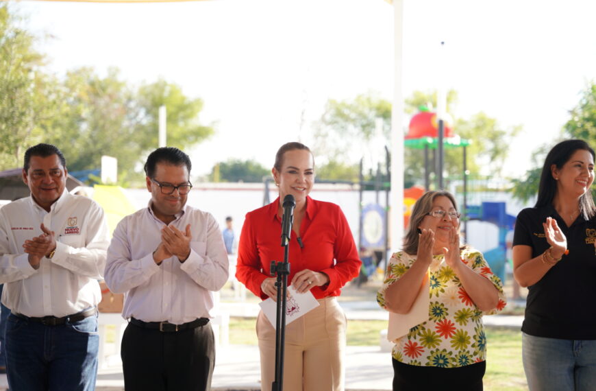 Alcaldesa entrega nuevas obras que mejoran el entorno social y la movilidad al sur de Nuevo Laredo