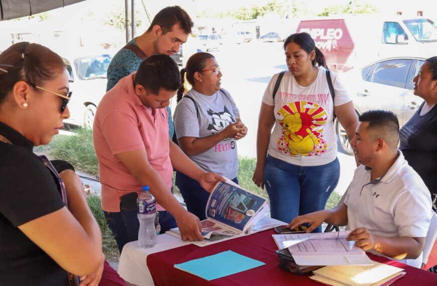 Vecinos del poniente de Nuevo Laredo aprovechan programa Empleo en tu colonia