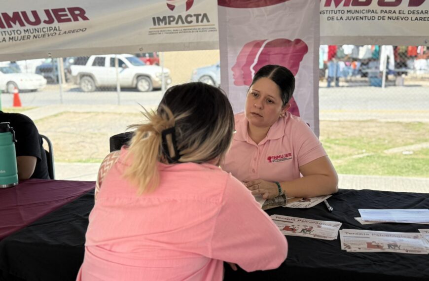 Inmujer Nuevo Laredo impulsa el programa Centro Libre para acompañar a mujeres vulnerables