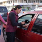 Todo listo para la jornada de vacunación drive thru contra la influenza
