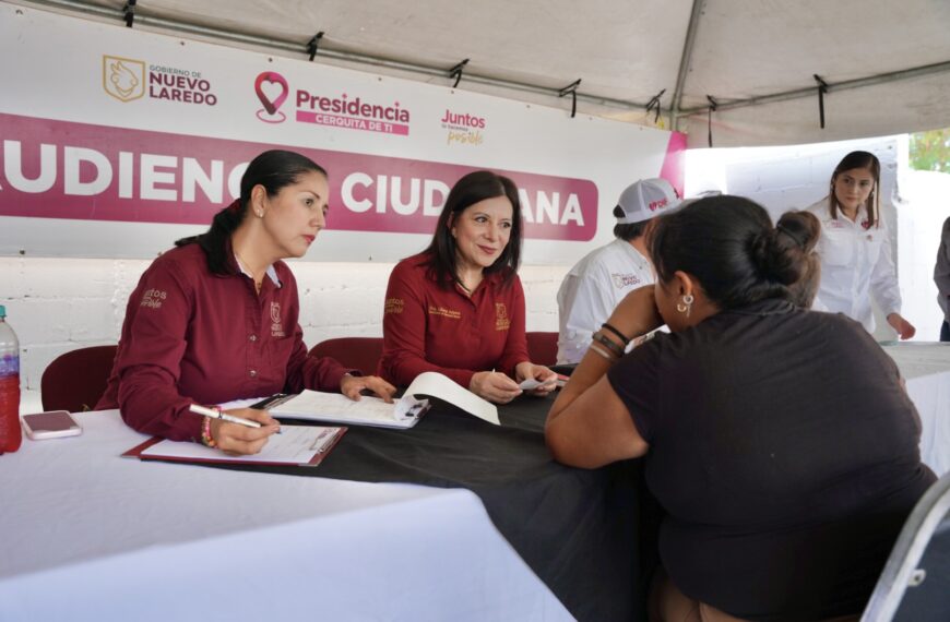 Presidencia cerquita de ti llega a la Cavazos Lerma con servicios municipales