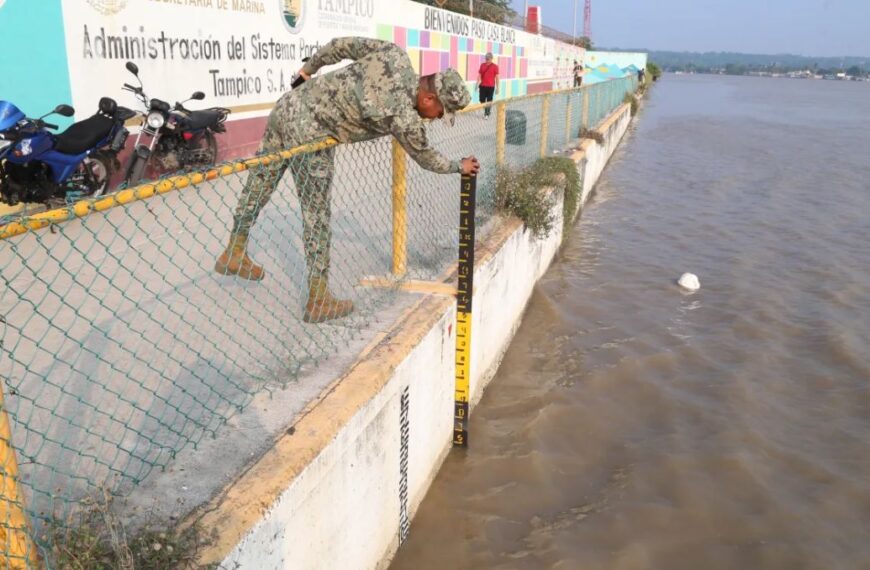 Río Pánuco disminuyó, pero las autoridades mantienen activos albergues de Tampico