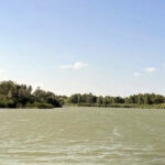 Vista del río Bravo en la frontera de Nuevo Laredo, área donde se proyecta el Puente Internacional 4/5 entre México y Estados Unidos.