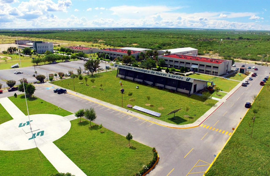 Vista area del campus de la Universidad Tecnolgica de Nuevo Laredo institucin lder en formacin aduanera y logstica en Tamaulipas