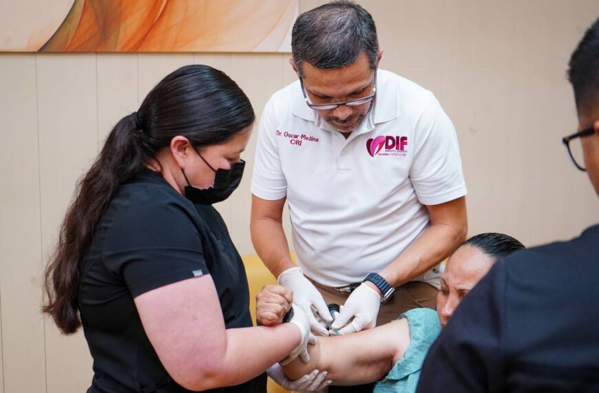 DIF Nuevo Laredo realiza jornada gratis de aplicación de toxina botulínica para fortalecer terapias en el CRI