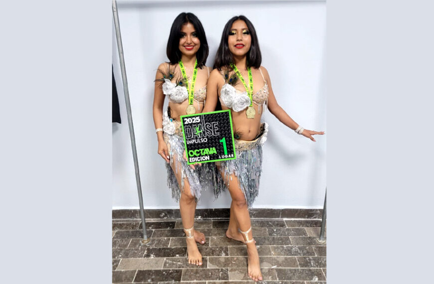 Dos bailarinas de Nuevo Laredo con medallas y reconocimiento de Primer Lugar en Impulso Danse Monterrey.