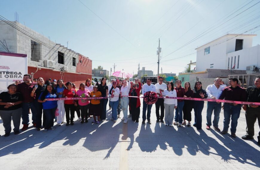 Carmen Lilia transforma colonia Los Olivos con más de 14 millones de pesos en repavimentaciones