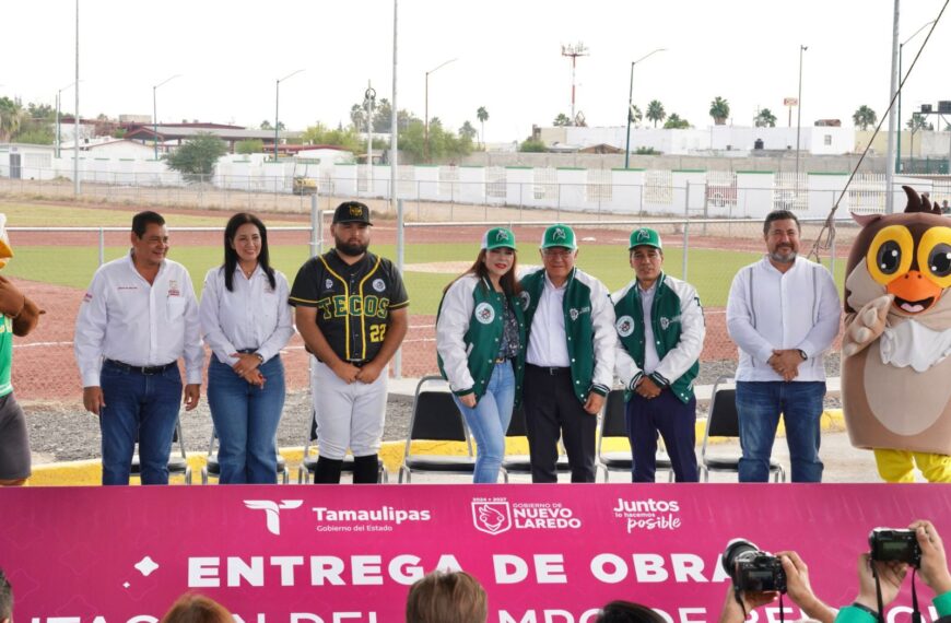 Inauguran el renovado campo de beisbol del Tec, directivos agradecen el apoyo histórico de la alcaldesa
