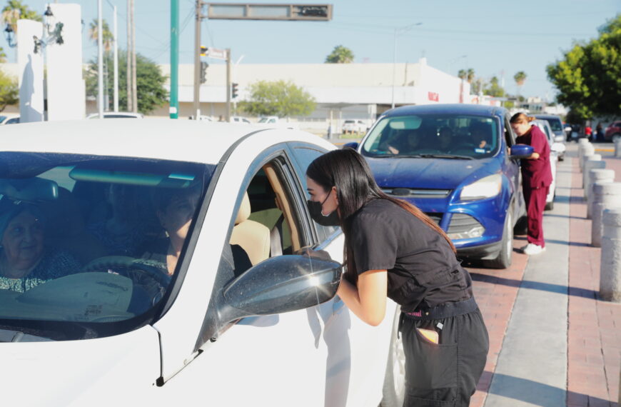 Todo listo para la jornada de vacunación drive thru contra la influenza este sábado