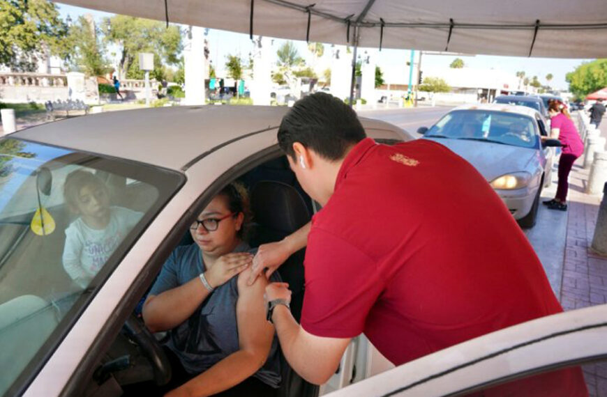 Gran respuesta ciudadana en la jornada de vacunación drive thru contra la influenza