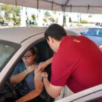 Gran respuesta ciudadana en la jornada de vacunación drive thru contra la influenza