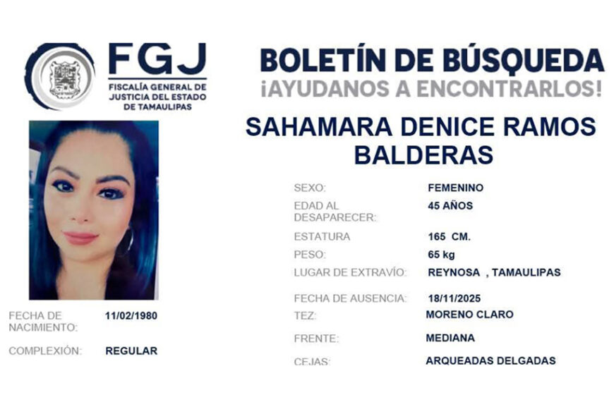 Desaparece otra mujer en Reynosa; hombres armados la levantaron en su casa