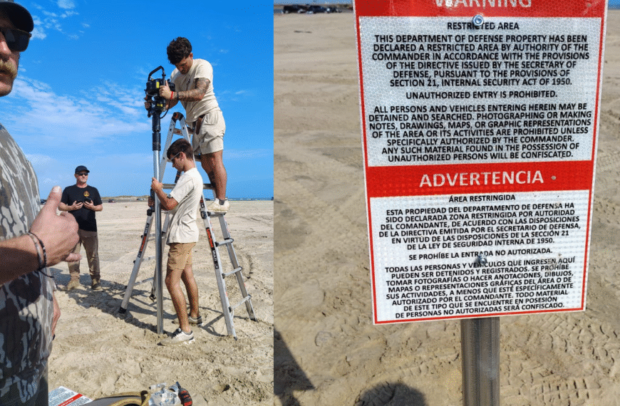 Denuncian invasión militar y señalización restrictiva de Estados Unidos en Matamoros