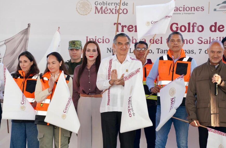 Dan banderazo inicial a las obras de construcción del tren Saltillo-Nuevo Laredo