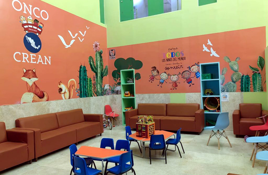 rea infantil y sala de espera del OncoCREAN Reynosa para atencin de nios con cncer