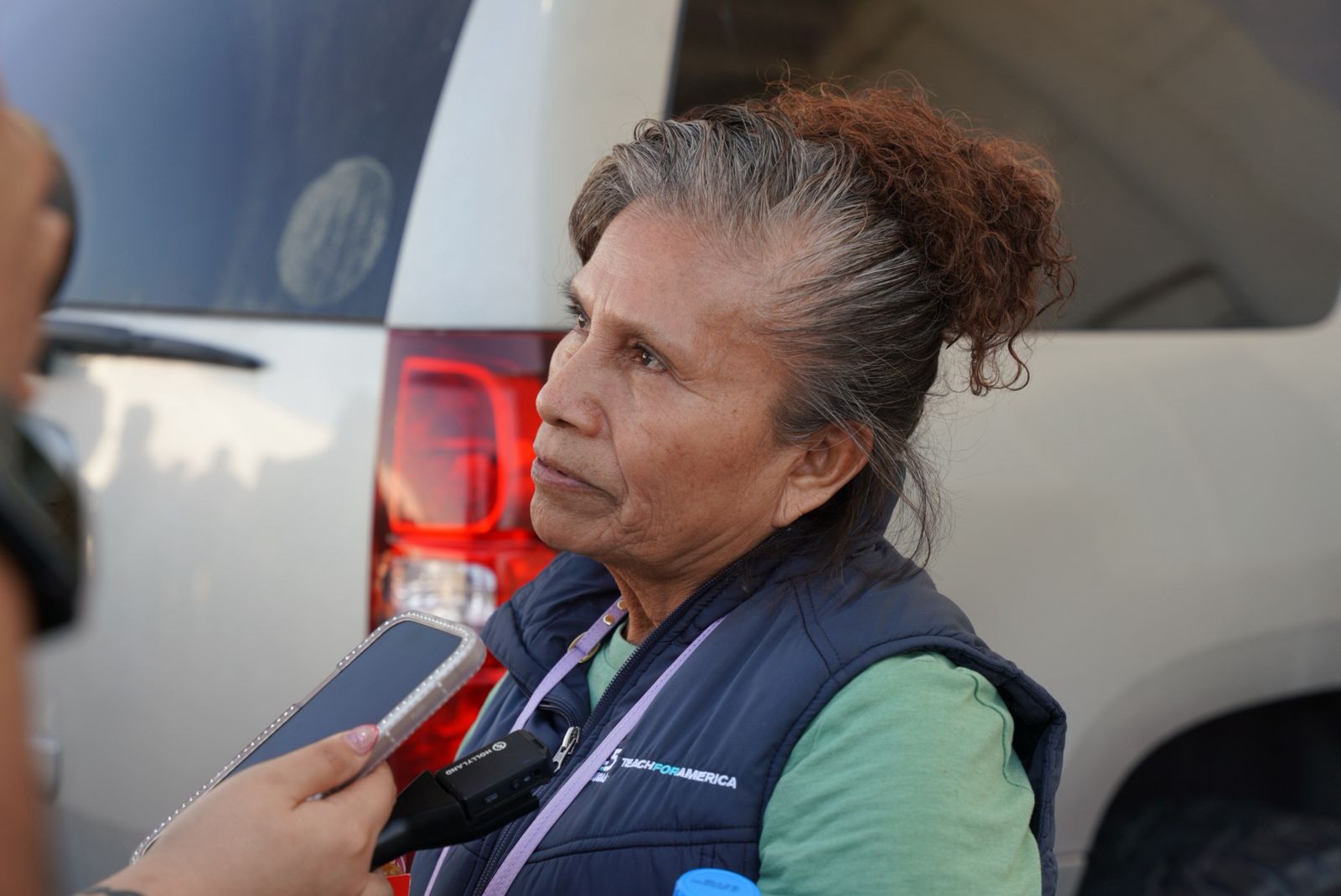 Paisana entrevistada tras cruzar por Nuevo Laredo hacia Mxico