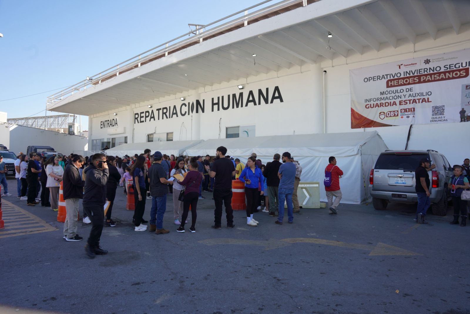 Mdulo de repatriacin humana para paisanos en Nuevo Laredo