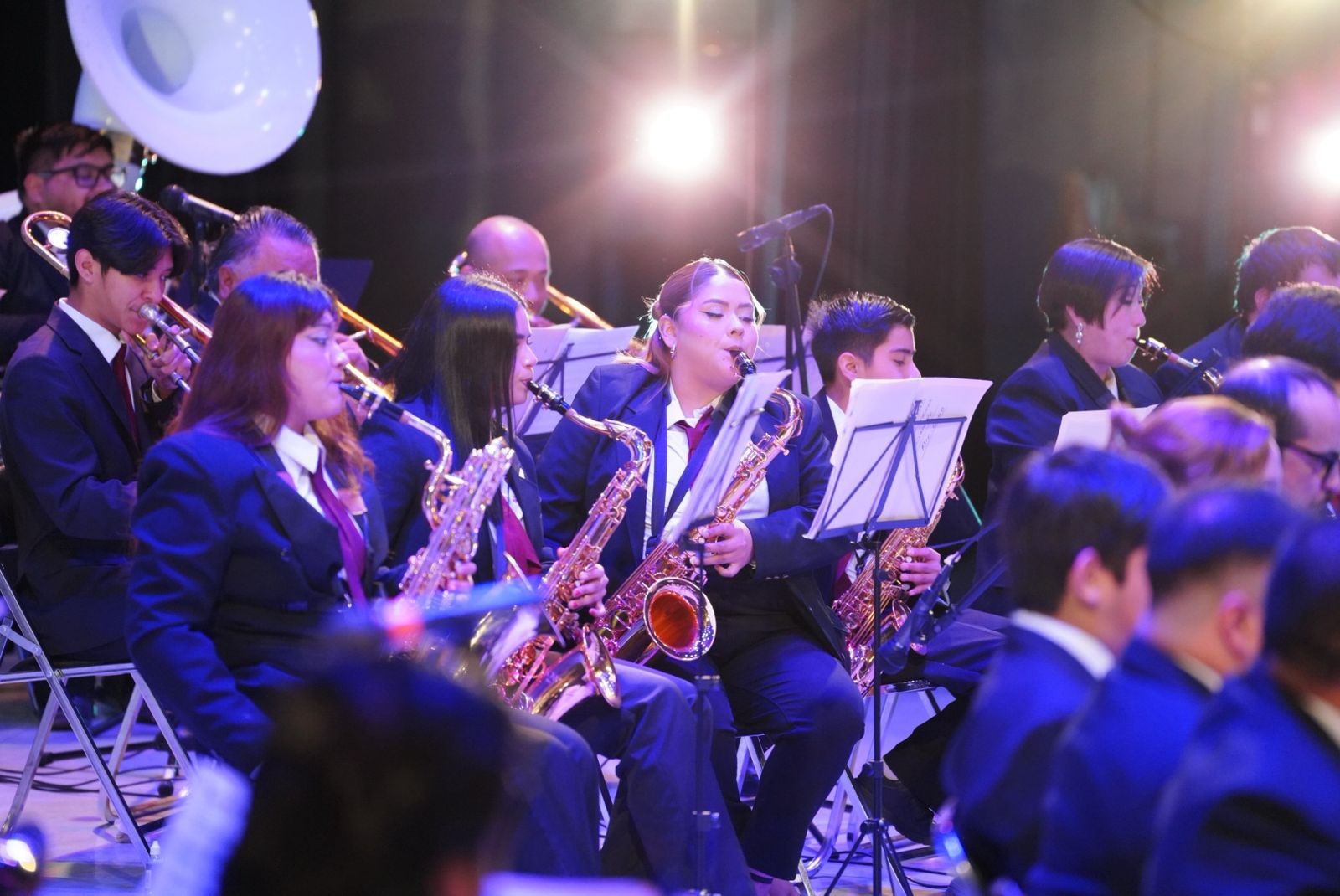 Banda municipal participa en la Gala de Invierno en el Centro Cultural de Nuevo Laredo