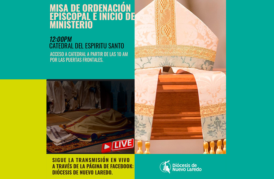 Misa de ordenacin episcopal del nuevo obispo de Nuevo Laredo en la Catedral del Espritu Santo