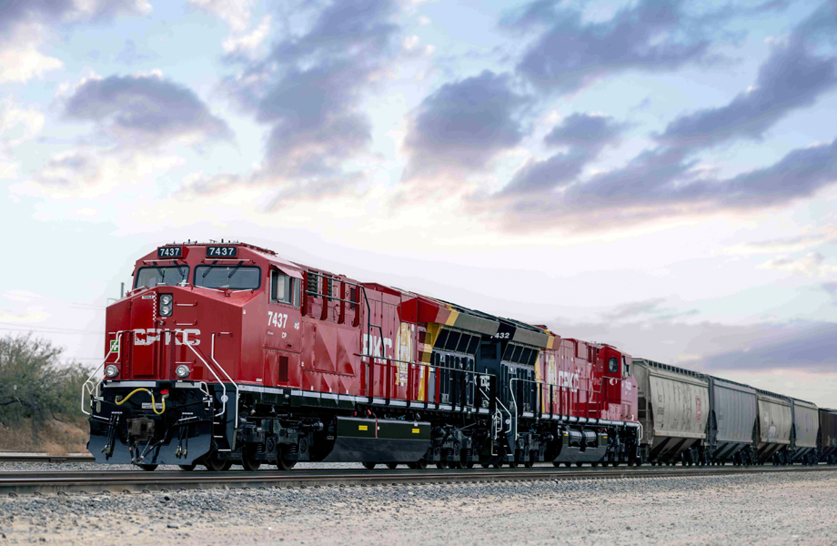Tren de carga CPKC operando en corredor ferroviario Mxico Estados Unidos como alternativa al transporte carretero